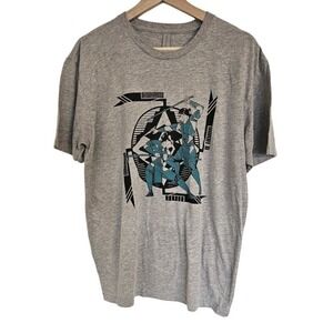 Next Level t-shirt men's size large Ninja Gray short sleeve